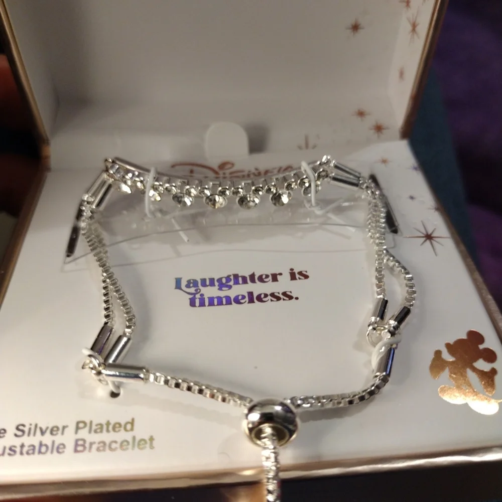 Disney Silver Bracelet, Laughter is Timeless. - Picture 2 of 4